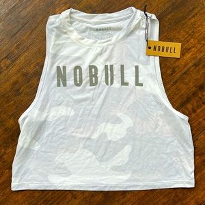 WOMEN'S NOBULL MUSCLE TANK white camo NWT
